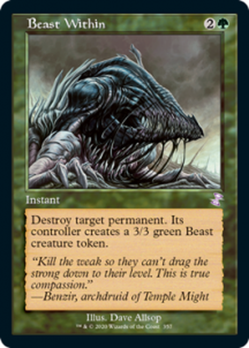 FOIL Beast Within 357 - Timeshifted - Time Spiral Remastered-Cherry Collectables