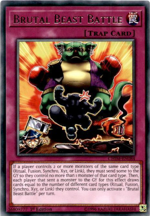 Brutal Beast Battle - CHIM-EN084 - Rare 1st Edition-Cherry Collectables