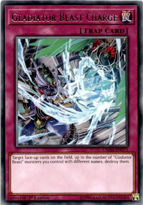Gladiator Beast Charge - CHIM-EN071 - Rare 1st Edition-Cherry Collectables
