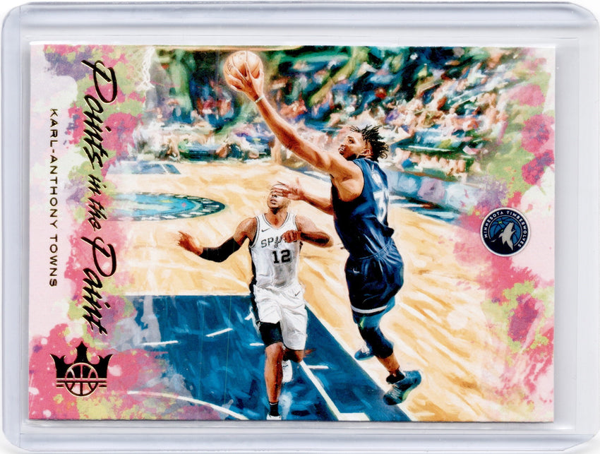2019-20 Court Kings KARL-ANTHONY TOWNS Points In The Paint #1-Cherry Collectables