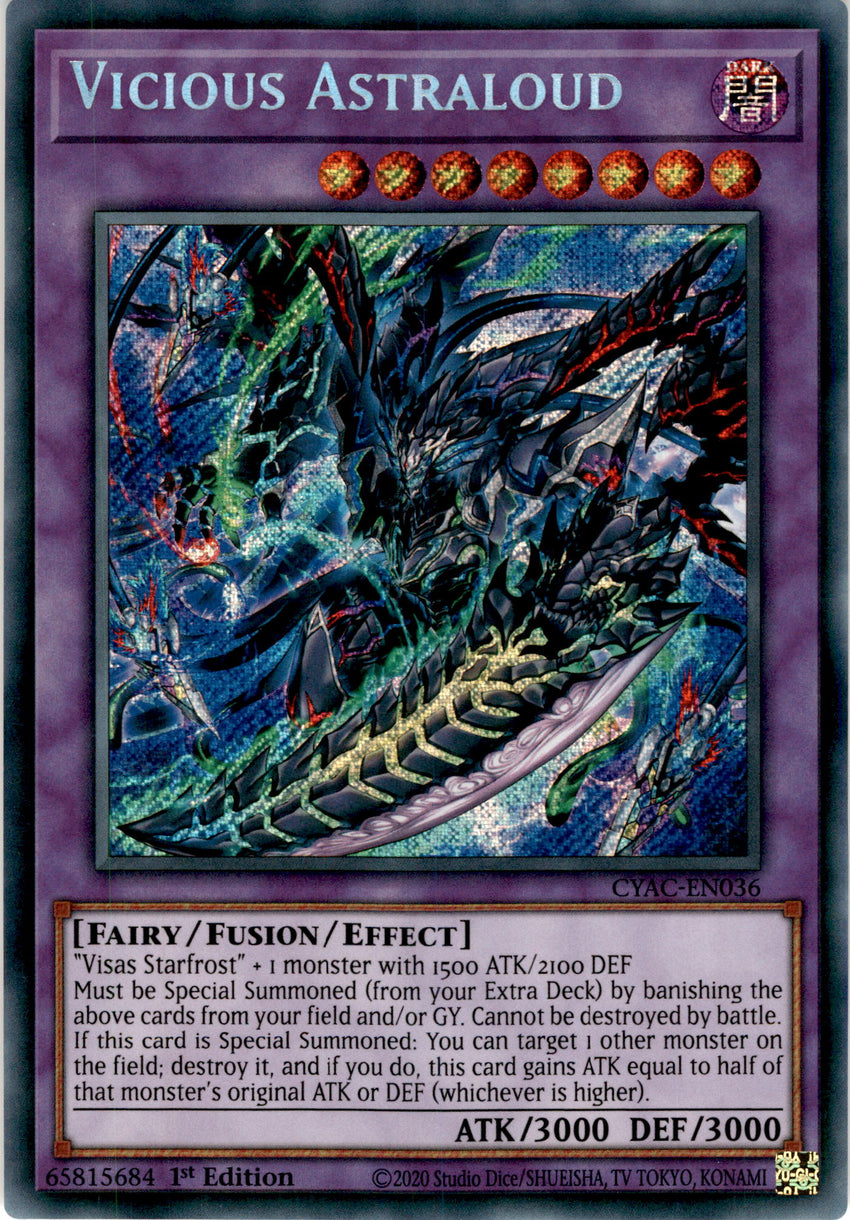 Vicious Astraloud - CYAC-EN036 - Secret Rare 1st Edition