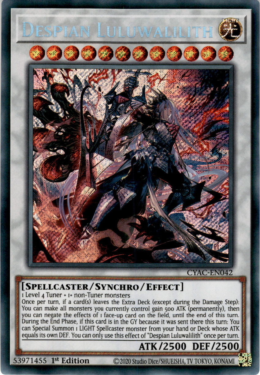 Despian Luluwalilith - CYAC-EN042 - Secret Rare 1st Edition