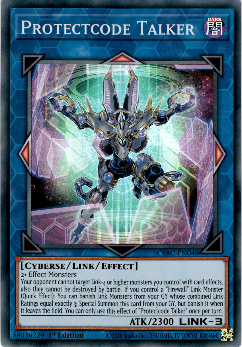 Protectcode Talker - CYAC-EN048 - Super Rare 1st Edition