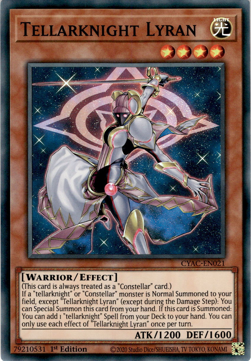 Tellarknight Lyran - CYAC-EN021 - Super Rare 1st Edition
