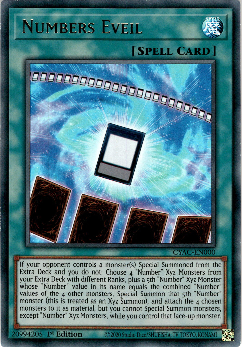 Numbers Eveil - CYAC-EN000 - Ultra Rare 1st Edition