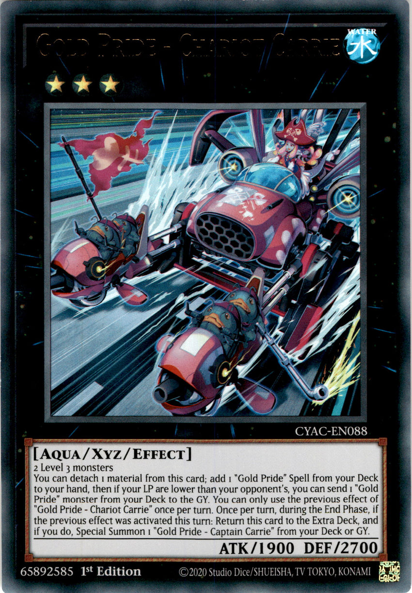 Gold Pride - Chariot Carrie - CYAC-EN088 - Ultra Rare 1st Edition