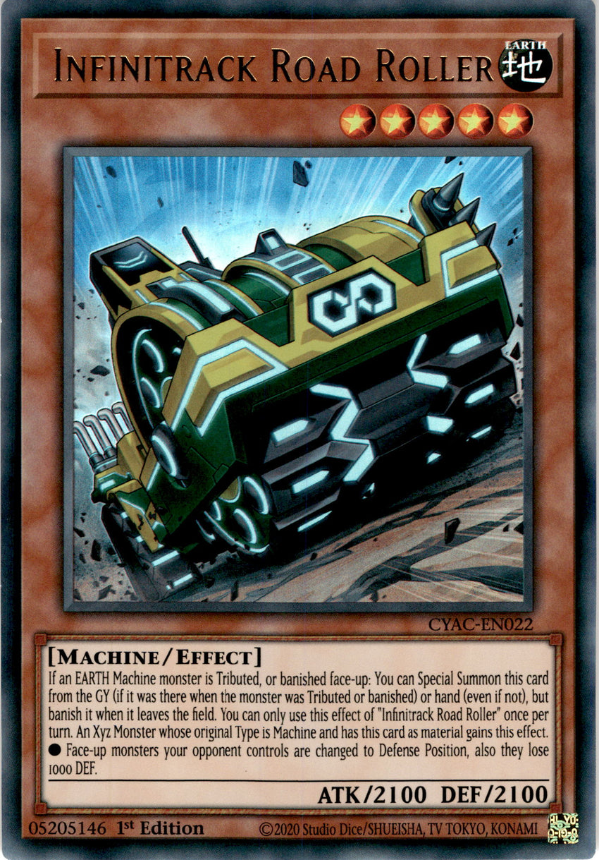Infinitrack Road Roller - CYAC-EN022 - Ultra Rare 1st Edition