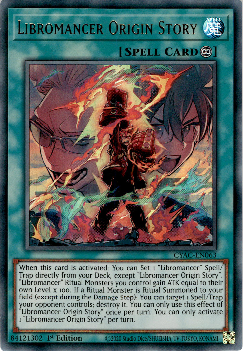 Libromancer Origin Story - CYAC-EN063 - Ultra Rare 1st Edition
