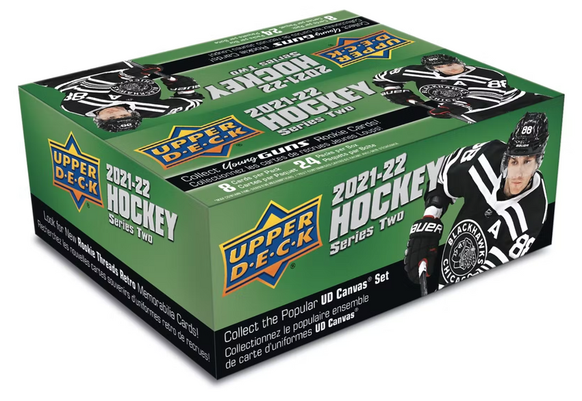 2021-22 Upper Deck Series 2 Hockey Retail Box-Cherry Collectables