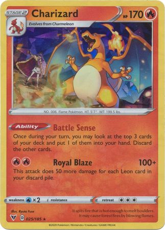 Charizard - 025/185 - Cracked Ice Theme Deck Exclusive Promo