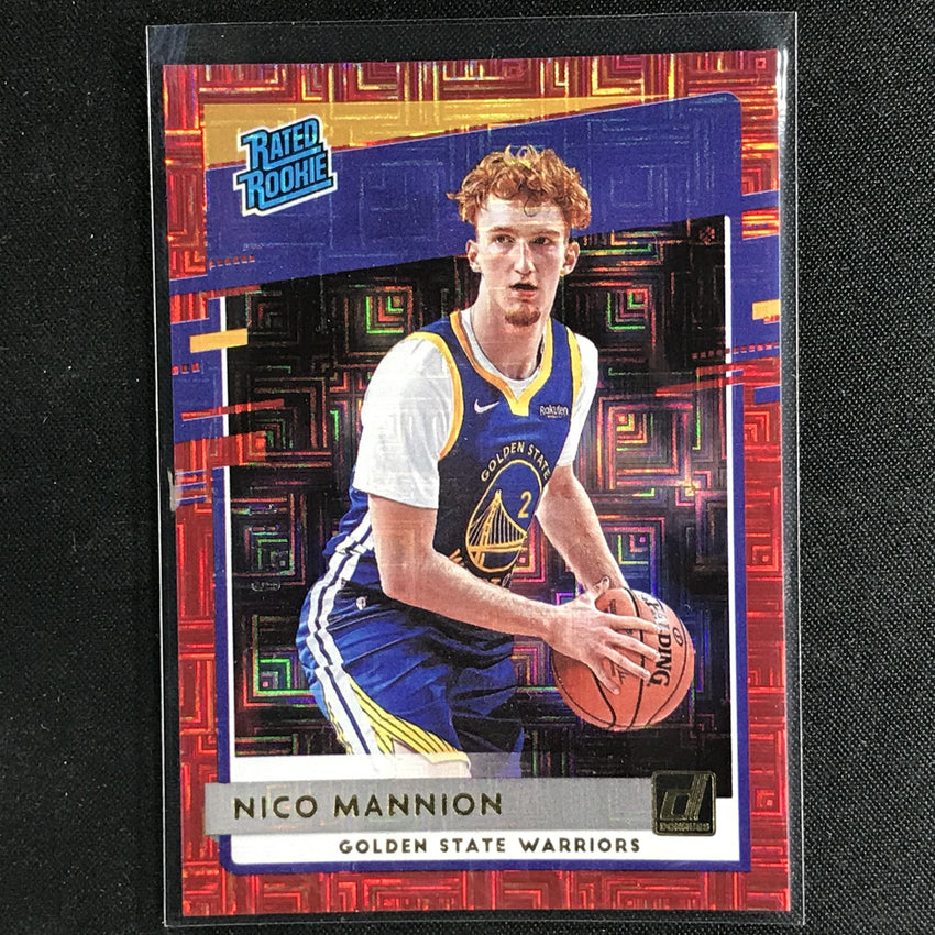 2020-21 Donruss NICO MANNION Choice Rated Rookie Infinite Red 18/99-Cherry Collectables