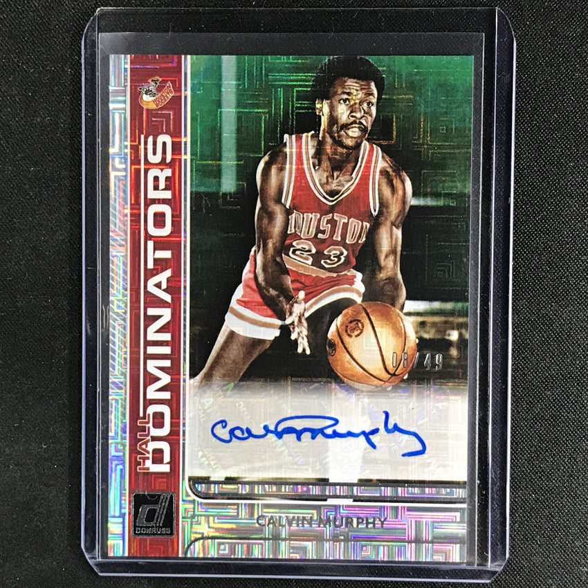 2020-21 Donruss CALVIN MURPHY Choice Hall Dominators Auto Infinite 8/49-Cherry Collectables
