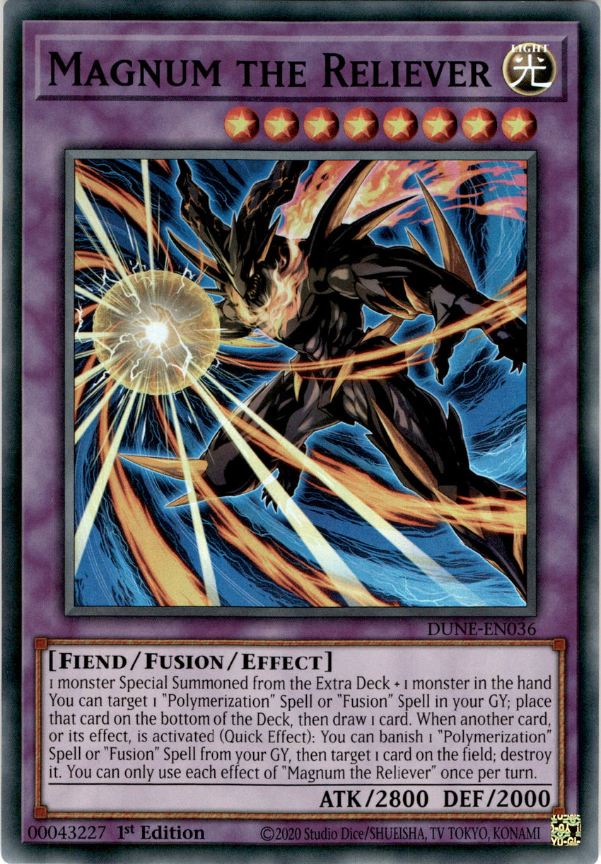 Magnum the Reliever - DUNE-EN036 - Super Rare 1st Edition