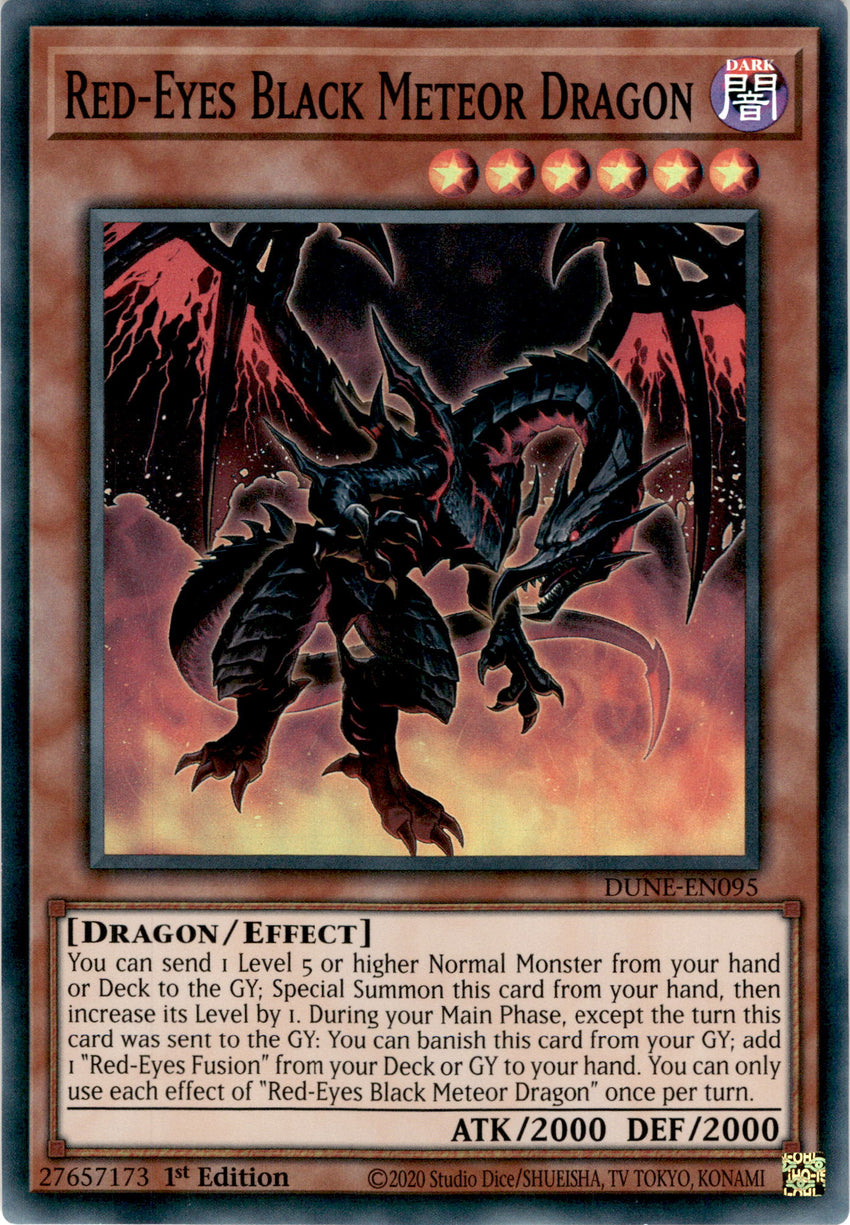 Red-Eyes Black Meteor Dragon - DUNE-EN095 - Super Rare 1st Edition