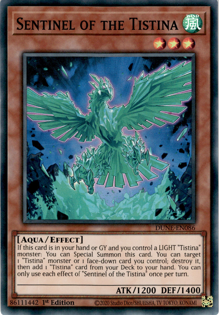 Sentinel of the Tistina - DUNE-EN086 - Super Rare 1st Edition
