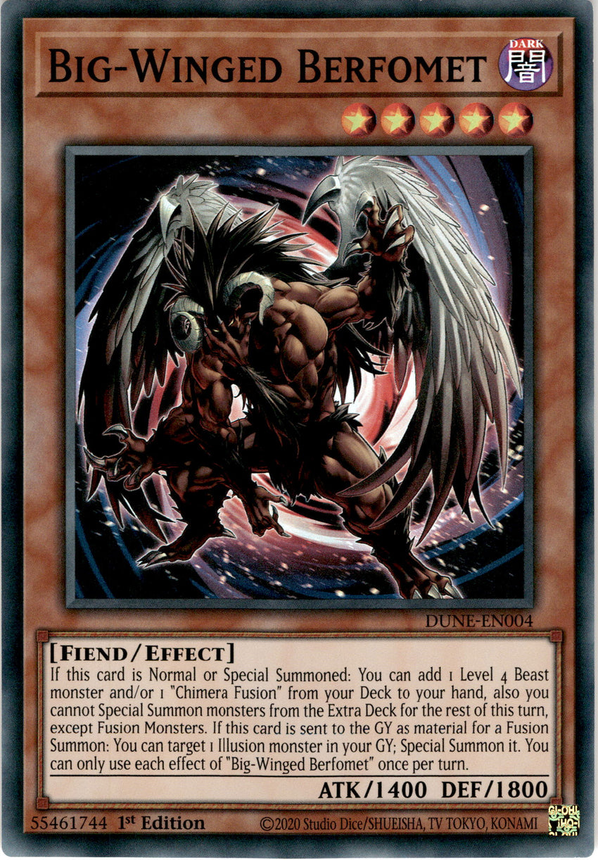 Big-Winged Berfomet - DUNE-EN004 - Super Rare 1st Edition