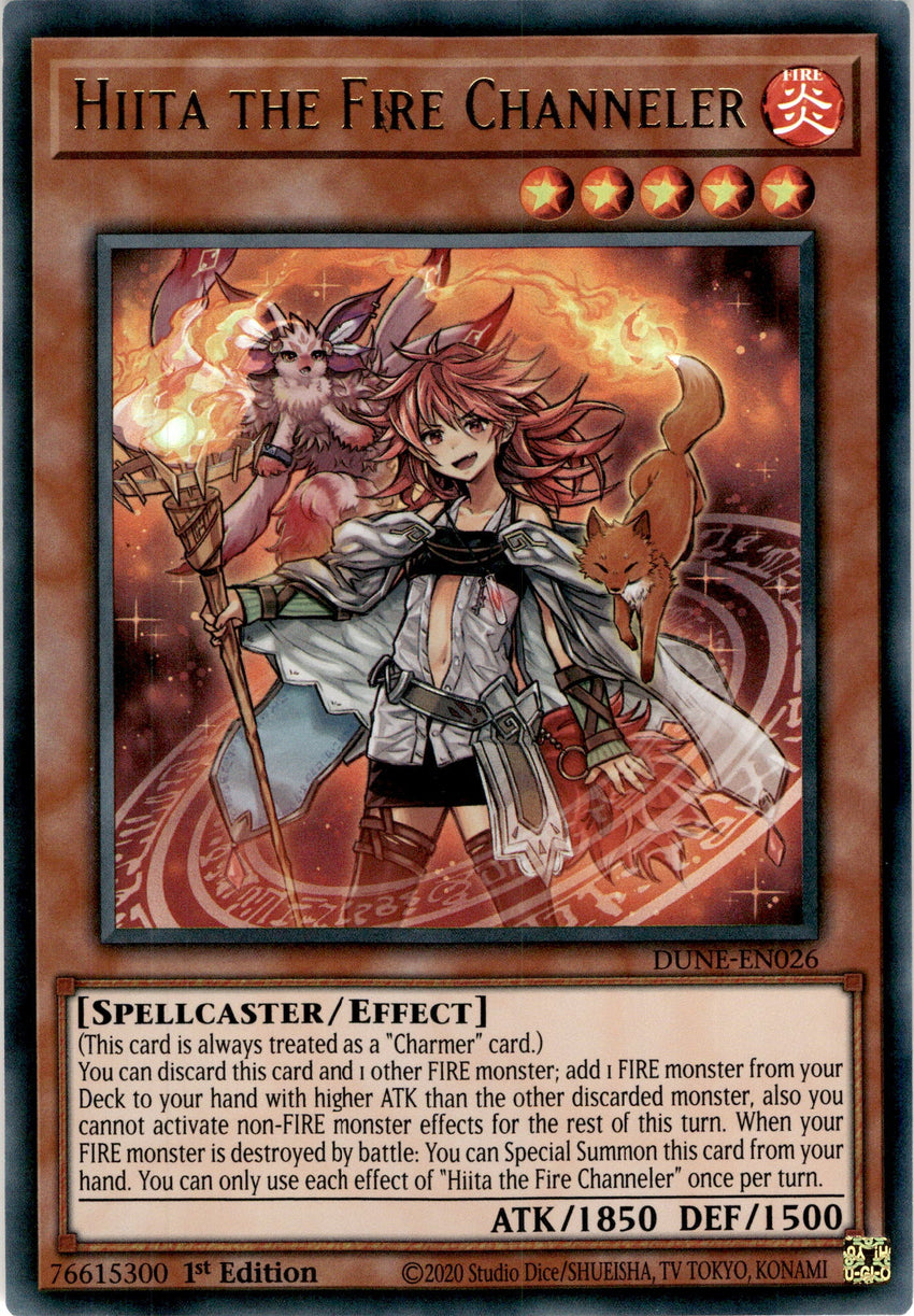 Hiita the Fire Channeler - DUNE-EN026 - Ultra Rare 1st Edition