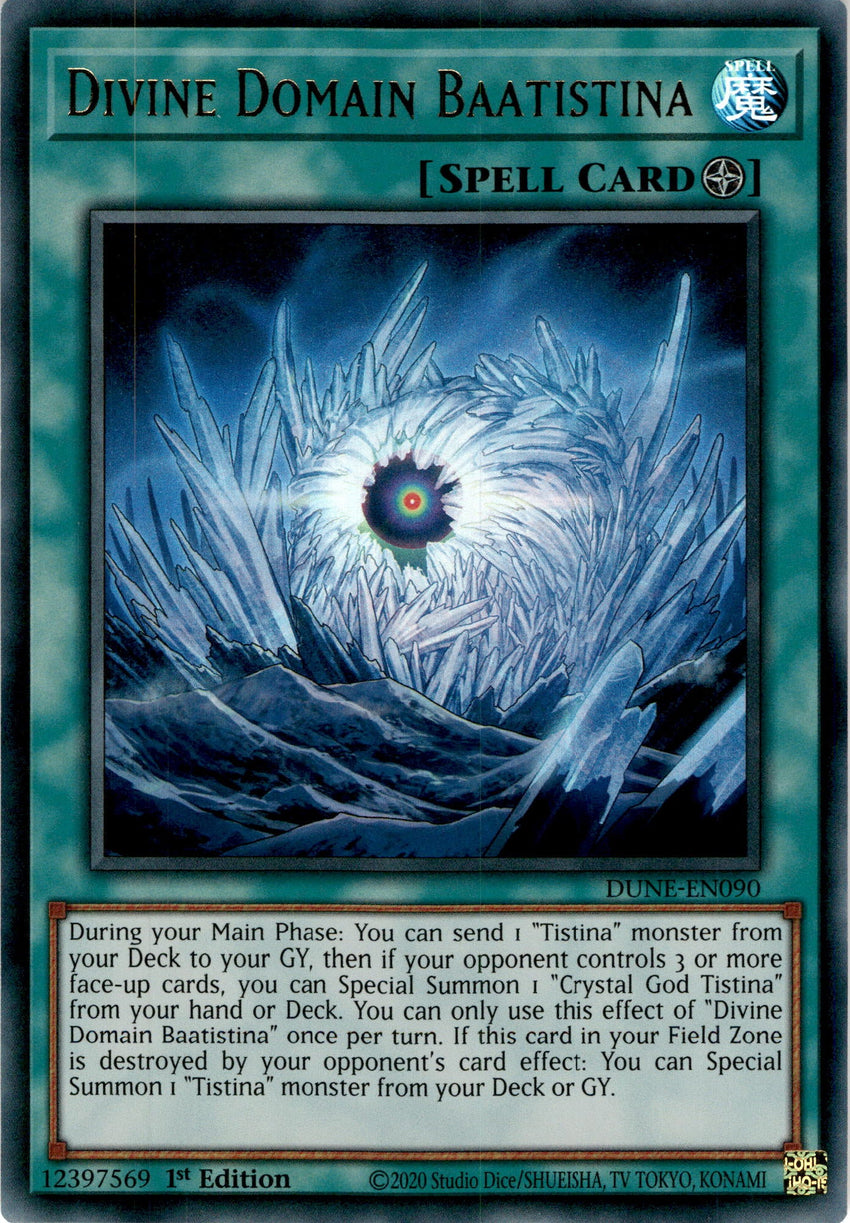 Divine Domain Baatistina - DUNE-EN090 - Ultra Rare 1st Edition