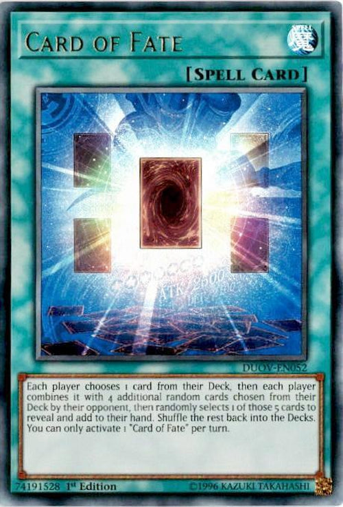 Card of Fate - DUOV-EN052 - Ultra Rare 1st Edition-Cherry Collectables