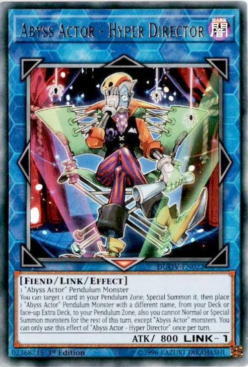 Abyss Actor - Hyper Director - DUOV-EN022 - Ultra Rare 1st Edition-Cherry Collectables