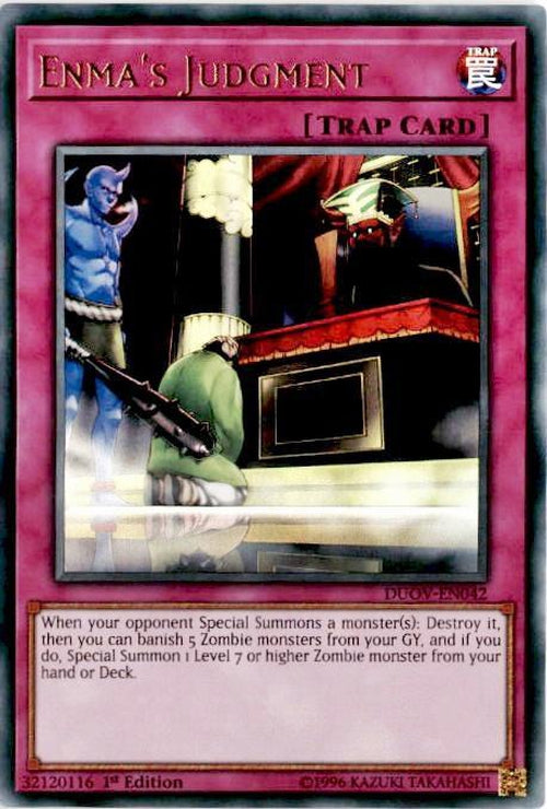 Enma's Judgment - DUOV-EN042 - Ultra Rare 1st Edition-Cherry Collectables