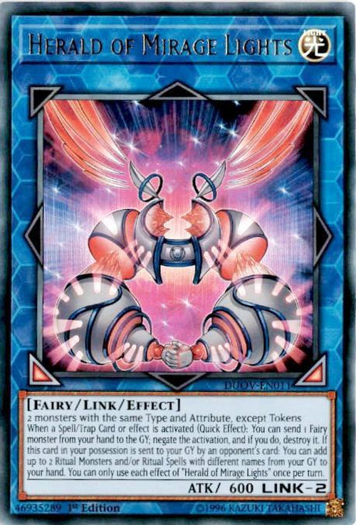 Herald of Mirage Lights - DUOV-EN011 - Ultra Rare 1st Edition-Cherry Collectables
