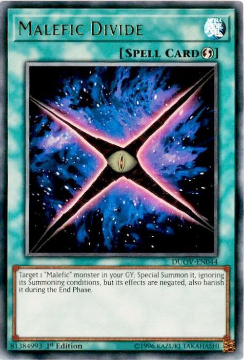 3x PLAYSET (3) Malefic Divide - DUOV-EN044 - Ultra Rare 1st Edition-Cherry Collectables