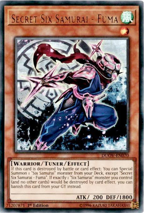 Secret Six Samurai - Fuma - DUOV-EN070 - Ultra Rare 1st Edition-Cherry Collectables