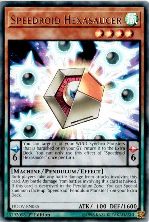 Speedroid Hexasaucer - DUOV-EN035 - Ultra Rare 1st Edition-Cherry Collectables