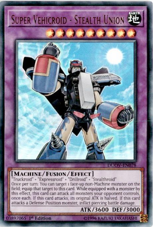 yugioh vehicroid cards Super Vehicroid - Stealth Union - Duov-en078