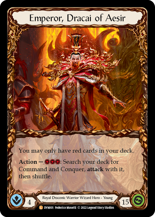 Emperor, Dracai of Aesir - DYN001 - Legendary Dynasty