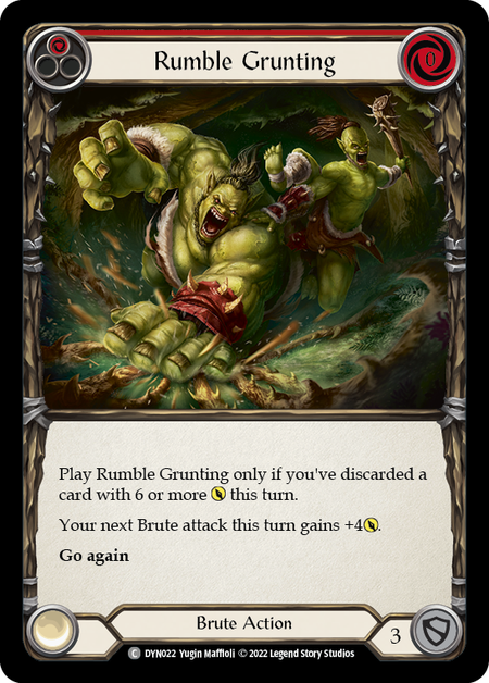 Rumble Grunting (Red) - DYN022 - Common Dynasty