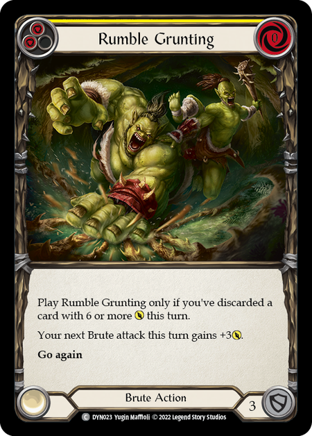 Rumble Grunting (Yellow) - DYN023 - Common Dynasty