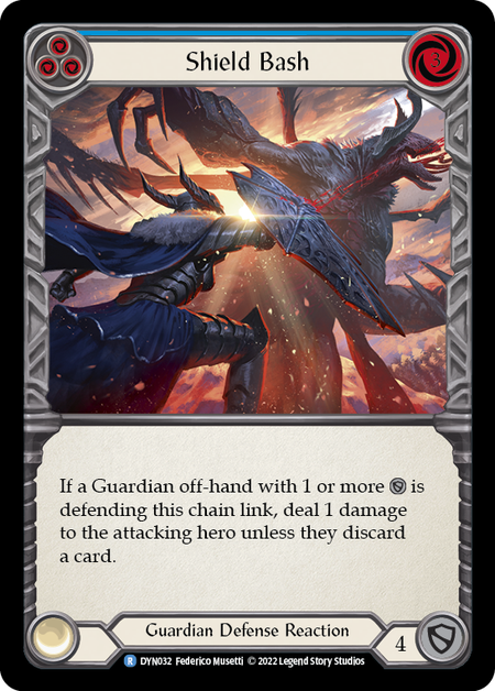 Shield Bash (Blue) - DYN032 - Rare Dynasty