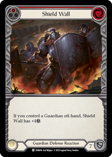 Shield Wall (Red) - DYN036 - Common Dynasty