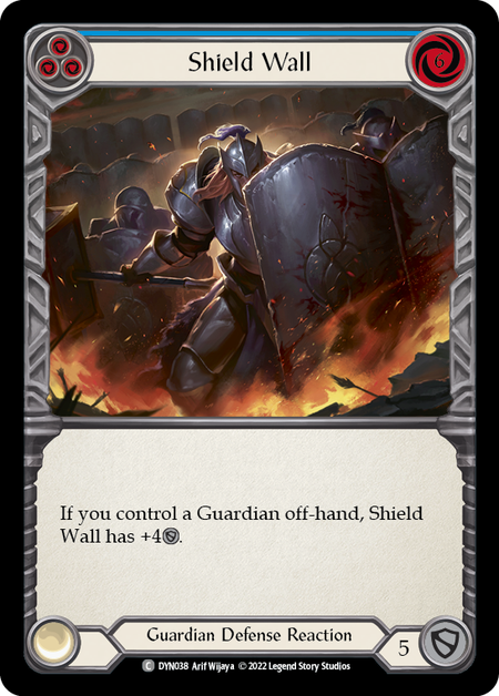 Shield Wall (Blue) - DYN038 - Common Dynasty