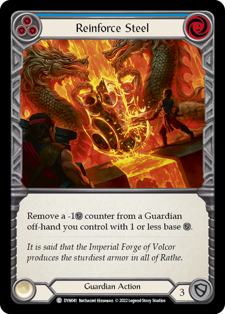 Reinforce Steel (Blue) - DYN041 - Common Dynasty