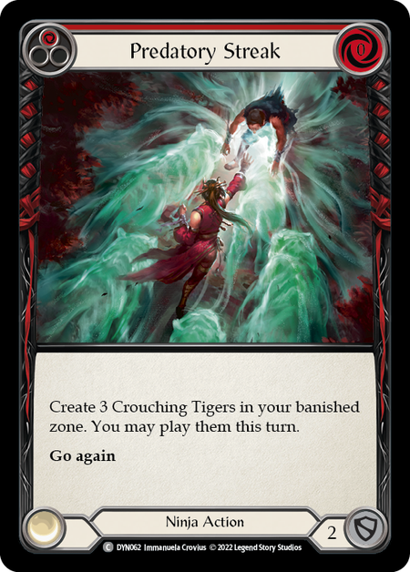 Predatory Streak (Red) - DYN062 - Common Dynasty
