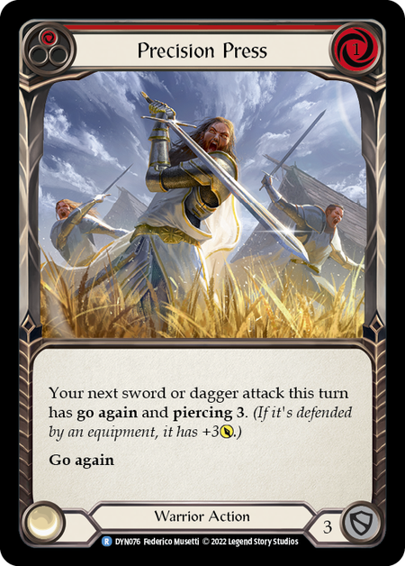 Precision Press (Red) - DYN076 - Rare Dynasty