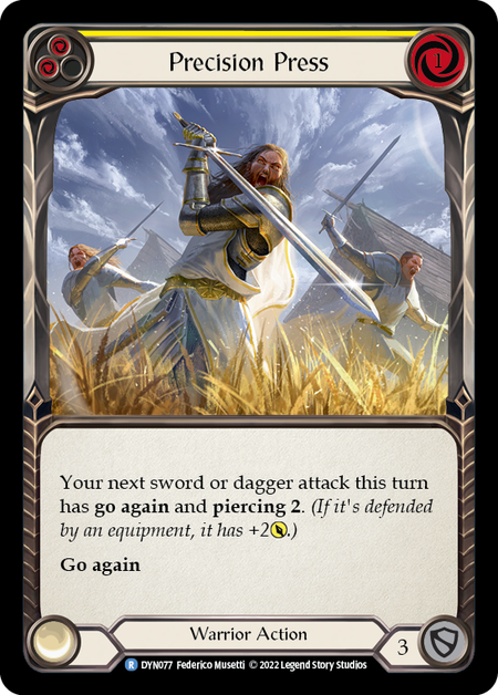 Precision Press (Yellow) - DYN077 - Rare Dynasty