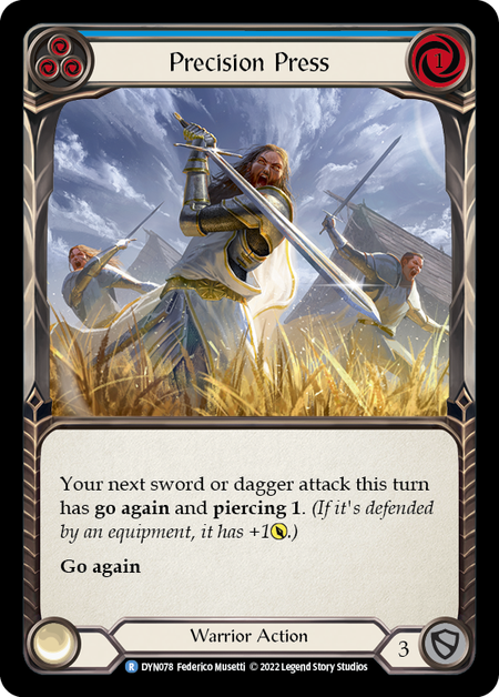 Precision Press (Blue) - DYN078 - Rare Dynasty
