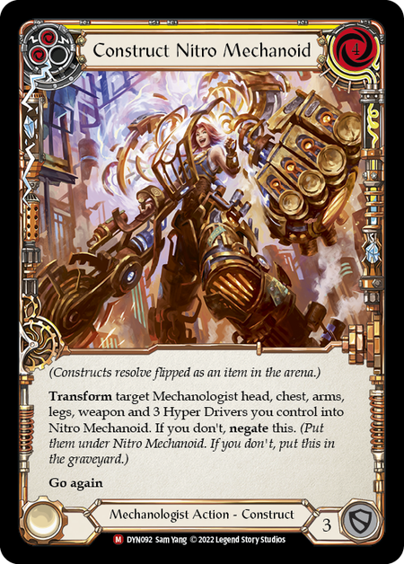 Cold Foil Construct Nitro Mechanoid // Nitro Mechanoid - Dyn092 - Majestic Dynasty