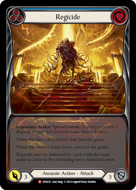 Rainbow Foil Extended Art Regicide - Dyn121 - Majestic Dynasty
