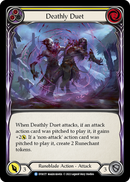 Deathly Duet (Yellow) - DYN177 - Rare Dynasty