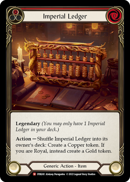 Cold Foil Imperial Ledger - Dyn241 - Majestic Dynasty
