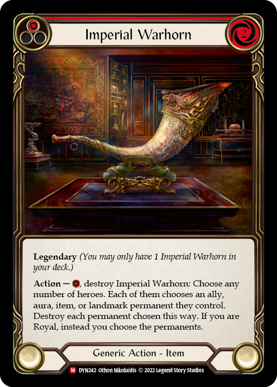 Cold Foil Imperial Warhorn - Dyn242 - Majestic Dynasty