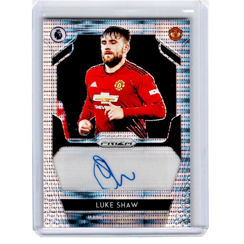 2019-20 Prizm EPL Breakaway Soccer LUKE SHAW Auto 41/75-Cherry Collectables