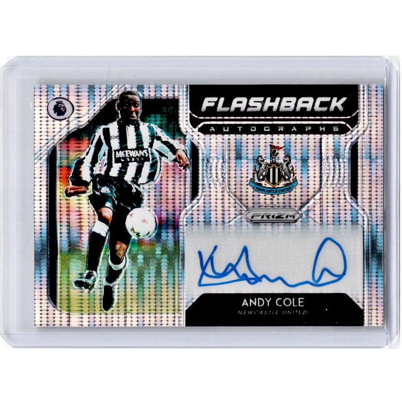 2019-20 Prizm EPL Breakaway Soccer ANDY COLE Flashback Auto 4/100-Cherry Collectables