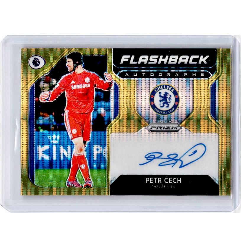 2019-20 Prizm EPL Breakaway Soccer PETR CECH Flashback Auto Gold 10/10-Cherry Collectables