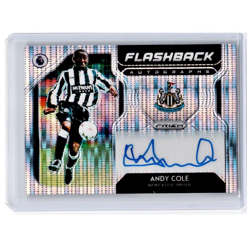 2019-20 Prizm EPL Breakaway Soccer ANDY COLE Flashback Auto 98/100-Cherry Collectables